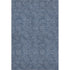 5' X 8' Navy Blue And Ivory Geometric Washable Area Rug With UV Protection