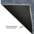 5' X 8' Navy Blue And Ivory Geometric Washable Area Rug With UV Protection