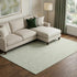 8' X 10' Artichoke Green And Ivory Geometric Washable Area Rug With UV Protection