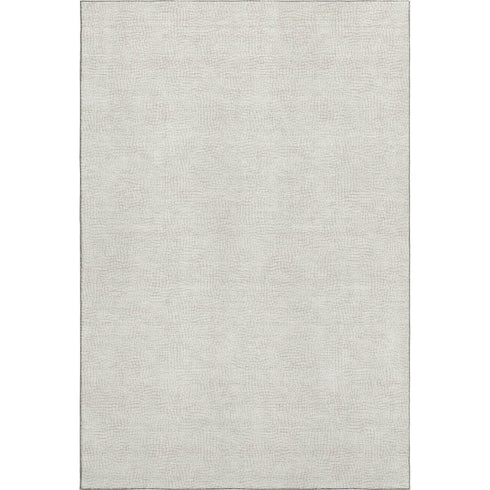 8' X 10' Beige And Ivory Geometric Washable Area Rug With UV Protection