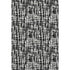 9' X 12' Black Ivory And Gray Abstract Geometric Washable Area Rug With UV Protection