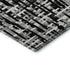 9' X 12' Black Ivory And Gray Abstract Geometric Washable Area Rug With UV Protection