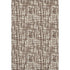 5' X 8' Brown Beige And Ivory Abstract Geometric Washable Area Rug With UV Protection