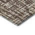 5' X 8' Brown Beige And Ivory Abstract Geometric Washable Area Rug With UV Protection