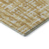 5' X 8' Gold Ivory And Wheat Abstract Geometric Washable Area Rug With UV Protection