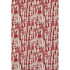 8' X 10' Red Beige And Ivory Abstract Geometric Washable Area Rug With UV Protection