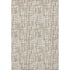 8' X 10' Tan Beige And Ivory Abstract Geometric Washable Area Rug With UV Protection