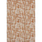 8' X 10' Terra Cotta Ivory And Beige Abstract Geometric Washable Area Rug With UV Protection