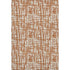 8' X 10' Terra Cotta Ivory And Beige Abstract Geometric Washable Area Rug With UV Protection