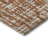 8' X 10' Terra Cotta Ivory And Beige Abstract Geometric Washable Area Rug With UV Protection