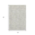 5' X 8' Beige Ivory And Silver Abstract Geometric Washable Area Rug With UV Protection
