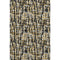 5' X 8' Black Ivory And Gold Abstract Geometric Washable Area Rug With UV Protection