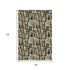 8' X 10' Black Ivory And Gold Abstract Geometric Washable Area Rug With UV Protection