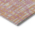5' X 8' Pink Ivory And Orange Abstract Geometric Washable Area Rug With UV Protection