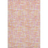 8' X 10' Pink Ivory And Orange Abstract Geometric Washable Area Rug With UV Protection