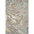 5' X 8' Beige Copper And Green Abstract Washable Area Rug With UV Protection