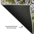 5' X 8' Olive Green Purple And Ivory Abstract Washable Area Rug With UV Protection