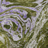 5' X 8' Olive Green Purple And Ivory Abstract Washable Area Rug With UV Protection