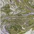 5' X 8' Olive Green Purple And Ivory Abstract Washable Area Rug With UV Protection