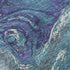 8' Teal Purple And Ivory Abstract Washable Round Rug With UV Protection