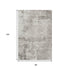 8' X 10' Beige And Ivory Abstract Washable Area Rug With UV Protection