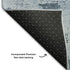 5' X 8' Denim Blue And Ivory Abstract Washable Area Rug With UV Protection