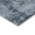 5' X 8' Denim Blue And Ivory Abstract Washable Area Rug With UV Protection