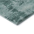 8' Teal And Aqua Abstract Washable Round Rug With UV Protection