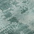8' Teal And Aqua Abstract Washable Round Rug With UV Protection