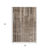 5' X 8' Brown And Taupe Striped Washable Area Rug With UV Protection