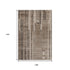 9' X 12' Brown And Taupe Striped Washable Area Rug With UV Protection