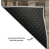 9' X 12' Brown And Taupe Striped Washable Area Rug With UV Protection