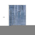 9' X 12' Navy Blue And Denim Blue Striped Washable Area Rug With UV Protection