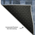 9' X 12' Navy Blue And Denim Blue Striped Washable Area Rug With UV Protection