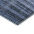 9' X 12' Navy Blue And Denim Blue Striped Washable Area Rug With UV Protection