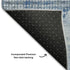 8' X 10' Blue Gray And Silver Diamond Washable Area Rug With UV Protection