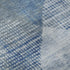 8' X 10' Blue Gray And Silver Diamond Washable Area Rug With UV Protection