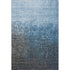 5' X 8' Blue Gray And Charcoal Ombre Washable Area Rug With UV Protection