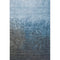 8' X 10' Blue Gray And Charcoal Ombre Washable Area Rug With UV Protection