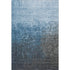 8' X 10' Blue Gray And Charcoal Ombre Washable Area Rug With UV Protection