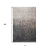 5' X 8' Khaki Gray And Charcoal Ombre Washable Area Rug With UV Protection