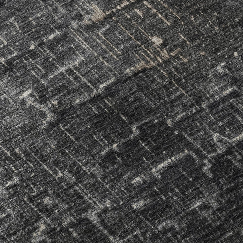 5' X 8' Khaki Gray And Charcoal Ombre Washable Area Rug With UV Protection