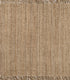 8' Natural Jute Handmade Square Rug With Fringe