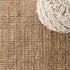 8' Natural Jute Handmade Square Rug With Fringe