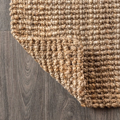 8' Natural Jute Handmade Square Rug