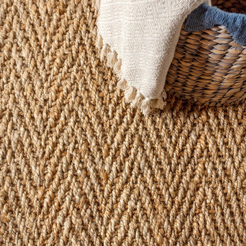6' Natural Jute Handmade Square Rug