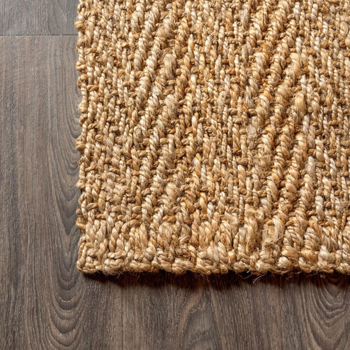 6' Natural Jute Handmade Square Rug