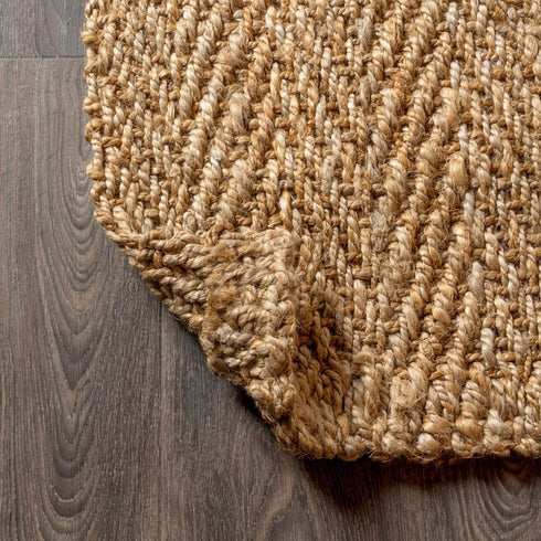 6' Natural Jute Handmade Square Rug