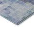5' X 8' Blue And Ivory Abstract Geometric Washable Area Rug With UV Protection