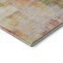 5' X 8' Coral Ivory And Gold Abstract Geometric Washable Area Rug With UV Protection